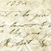 Joseph Birdsall business note from Robert Wilson, 1784.jpg