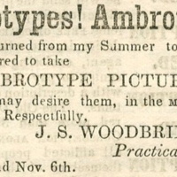 Advertisement placed by photographer J.S. Woodbridge, Feb. 12, 1859.jpg