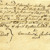 Birdsall & Jackson promise to pay note from Cornelius Seaberry, 1811.jpg