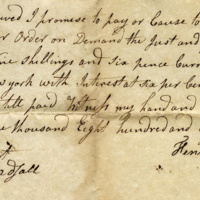 John Garner promise to pay note from Henry Totten, 1818.jpg