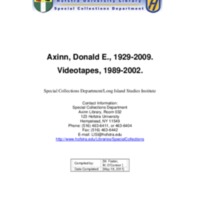 Finding Aid - Axinn, Donald E. Videotapes.pdf