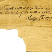 Joseph Birdsall indenture (business note) with James Parsons-2, 1770.jpg