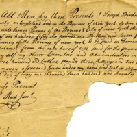 Joseph Birdsall indenture (business note) with James Parsons-1, 1770.jpg